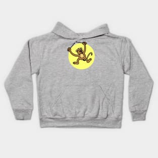 Monkey Drummer Kids Hoodie